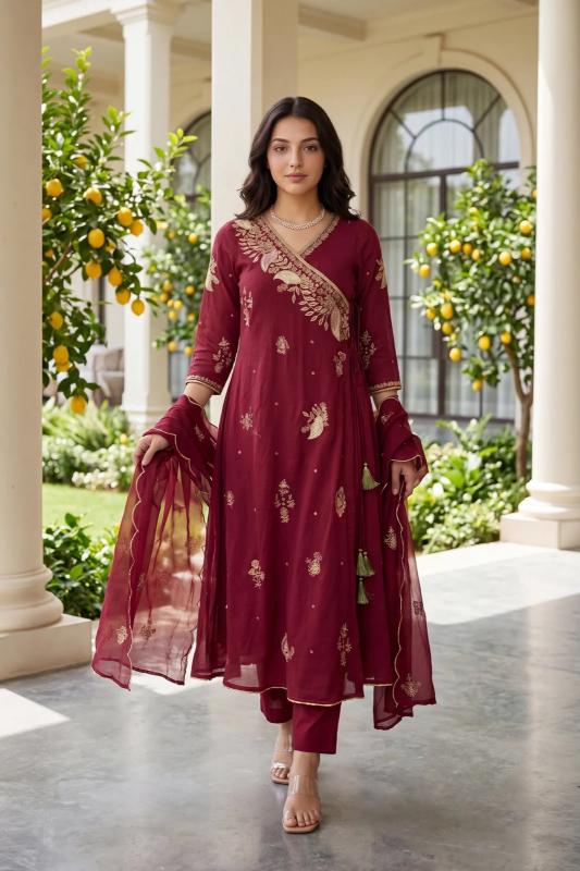 Krunique angarkha style kurtis in wholesale price in mumbai